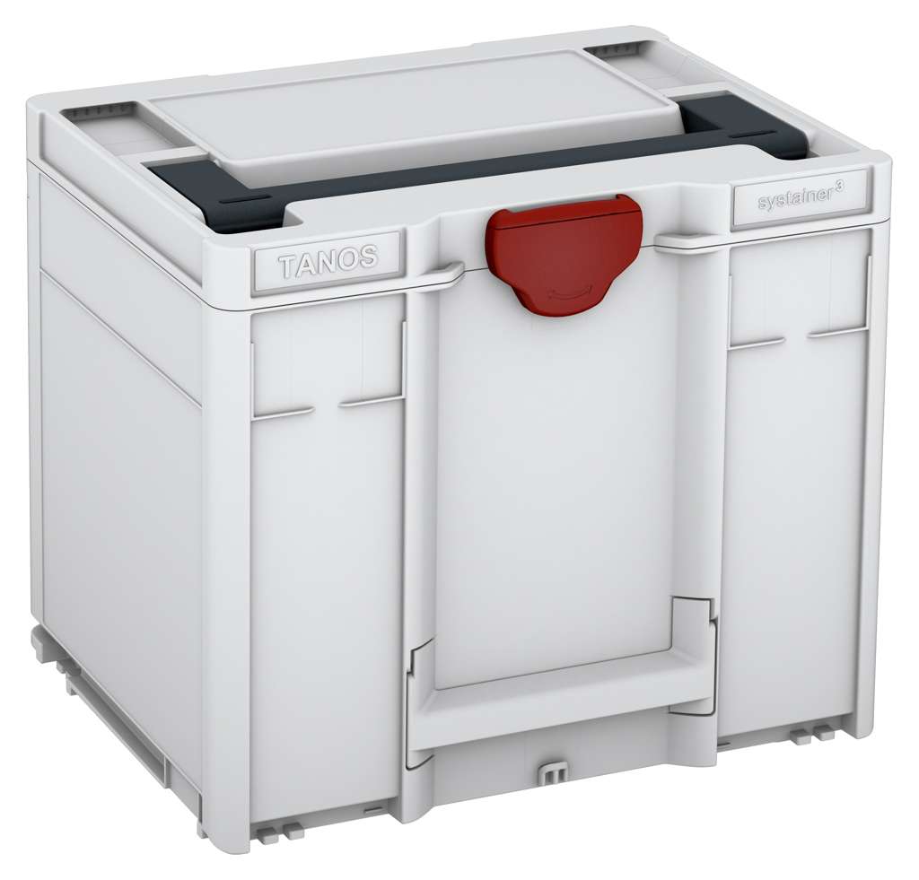Systainer³ M 337, Light Grey with Anthracite lid handle and Carmine Red catches
