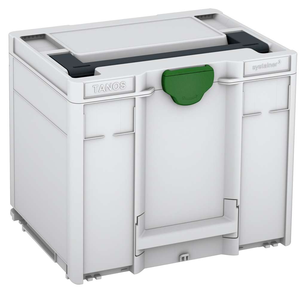 Systainer³ M 337, Light Grey with Anthracite lid handle and Emerald Green catches