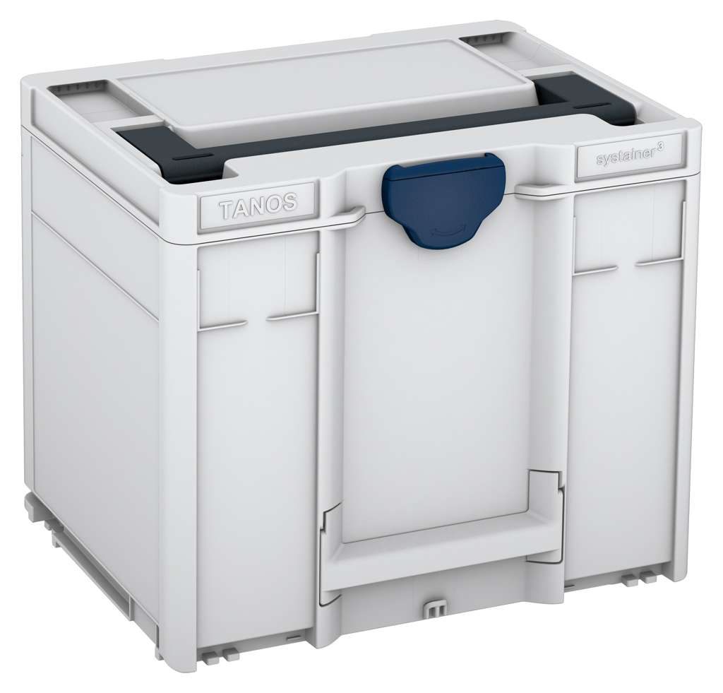 Systainer³ M 337, Light Grey with Anthracite lid handle and Sapphire Blue catches