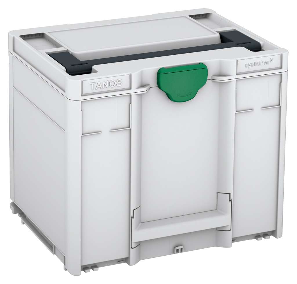 Systainer³ M 337, Light Grey with Anthracite lid handle and Signal Green catches