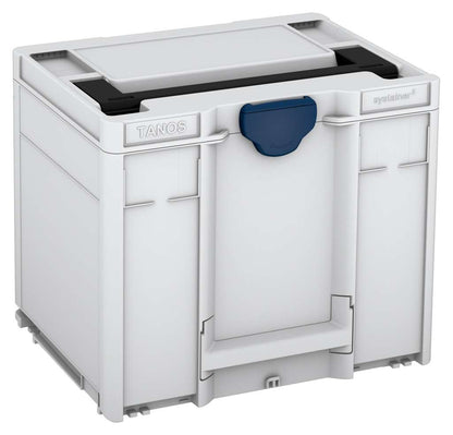 Systainer³ M 337, Light Grey with Black lid handle and Sapphire Blue catches
