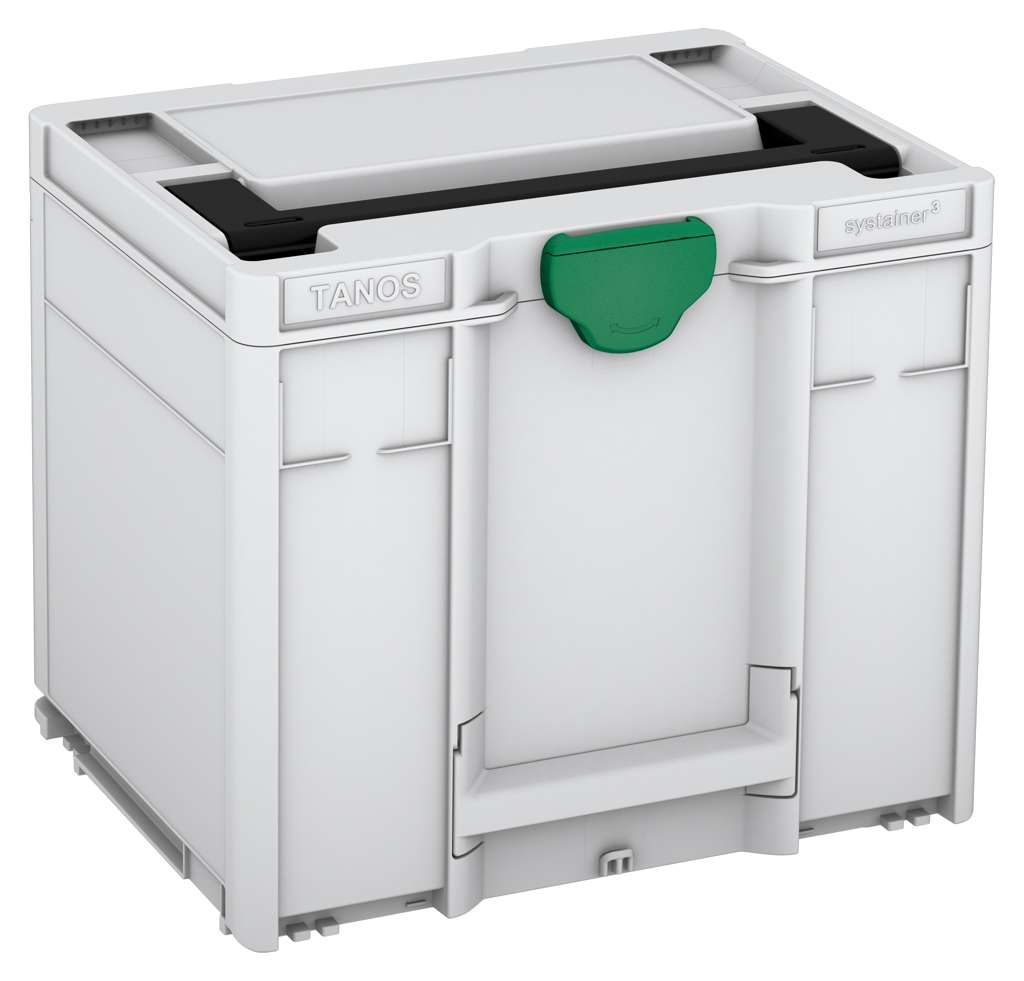 Systainer³ M 337, Light Grey with Black lid handle and Signal Green catches