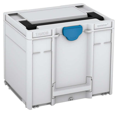 Systainer³ M 337, Light Grey with Black lid handle and Sky Blue catches