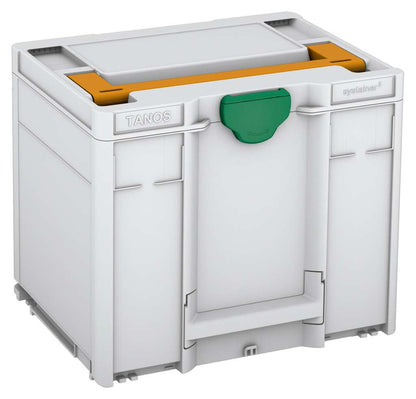 Systainer³ M 337, Light Grey with Daffodil Yellow lid handle and Signal Green catches