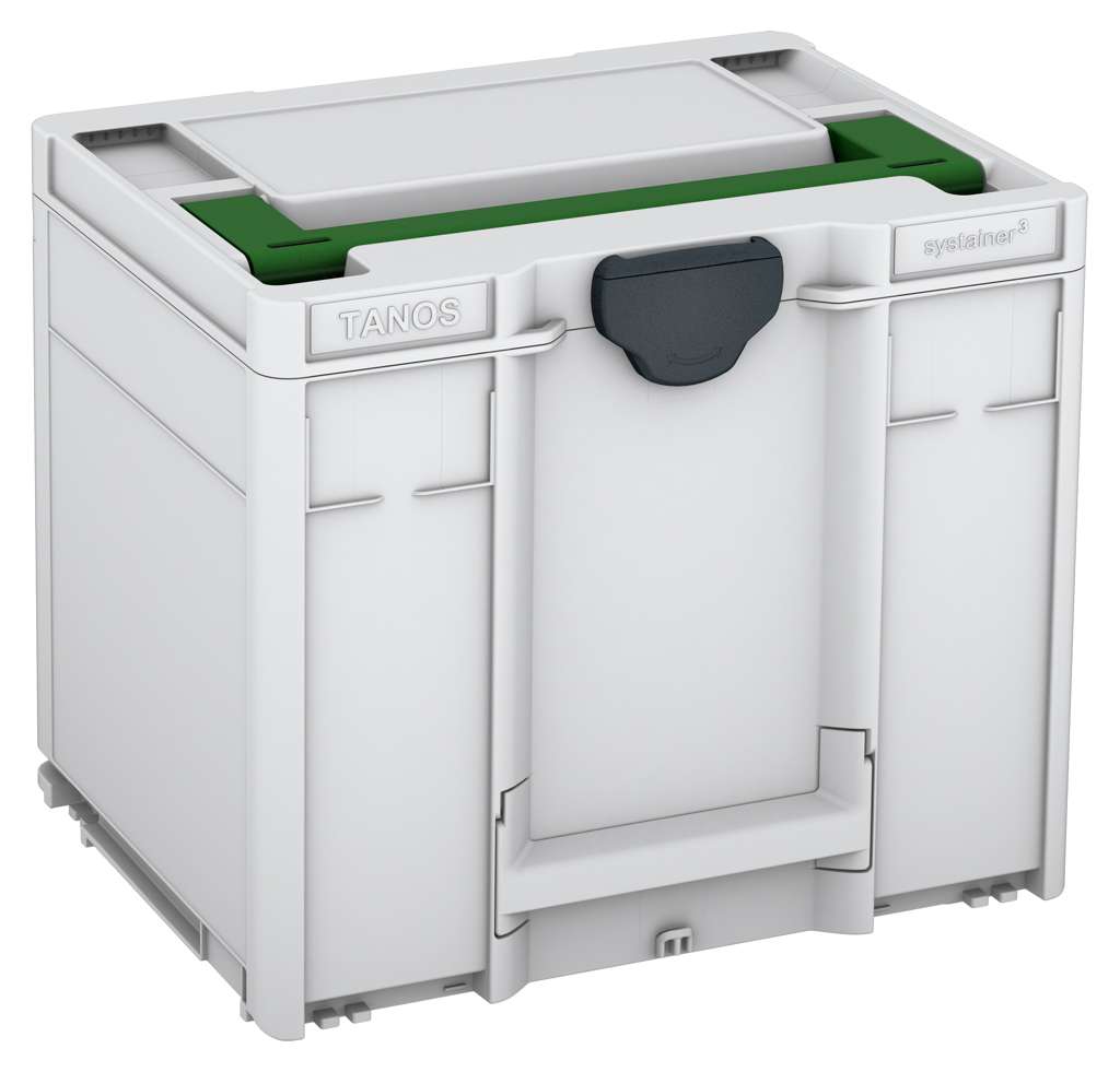 Systainer³ M 337, Light Grey with Emerald Green lid handle and Anthracite catches