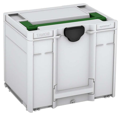 Systainer³ M 337, Light Grey with Emerald Green lid handle and Black catches