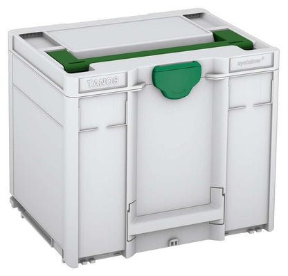 Systainer³ M 337, Light Grey with Emerald Green lid handle and Signal Green catches