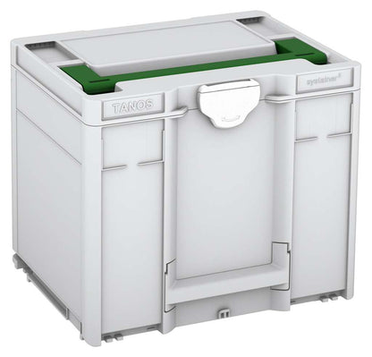 Systainer³ M 337, Light Grey with Emerald Green lid handle and White catches