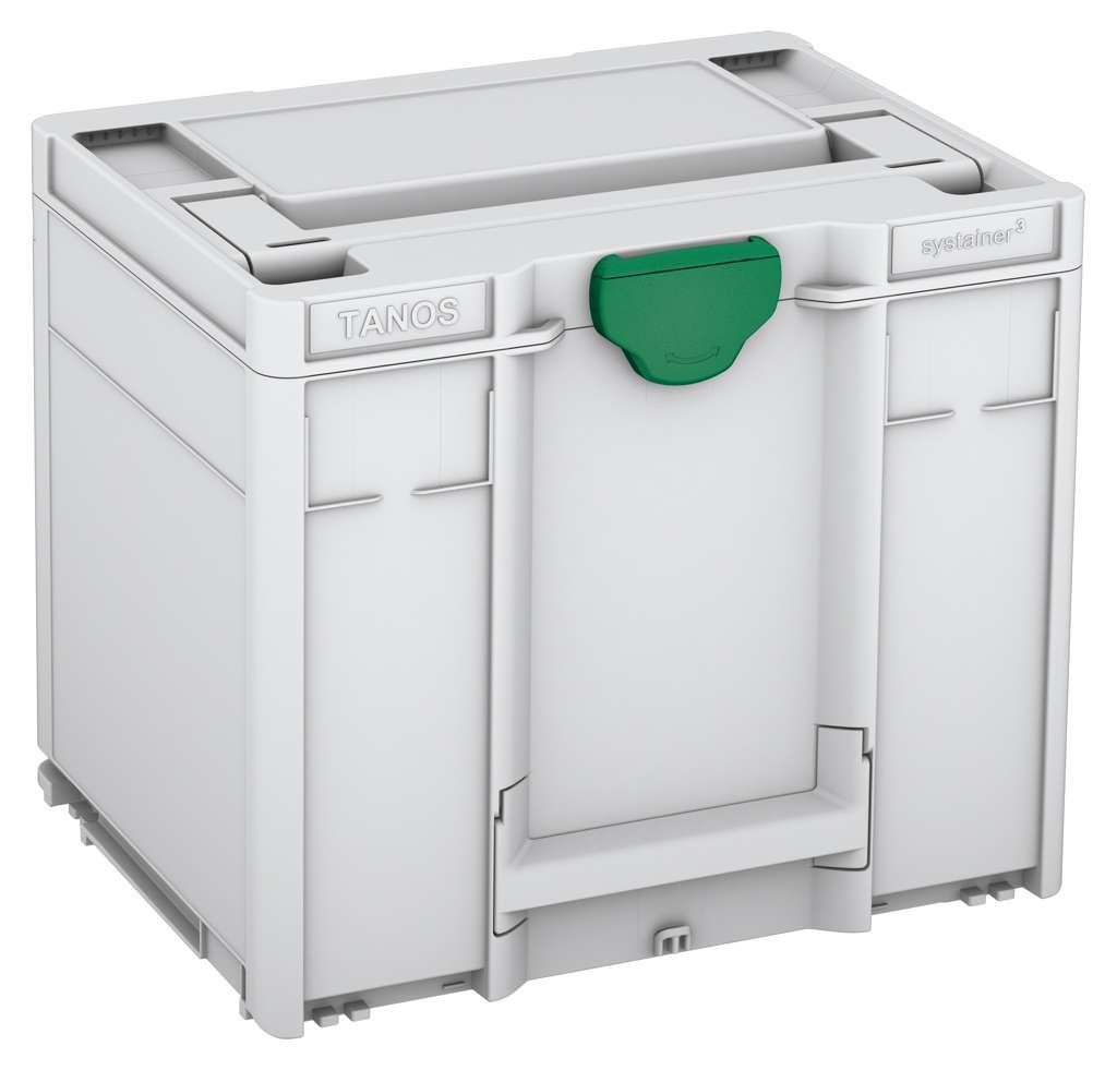 Systainer³ M 337, Light Grey with Signal Green catches