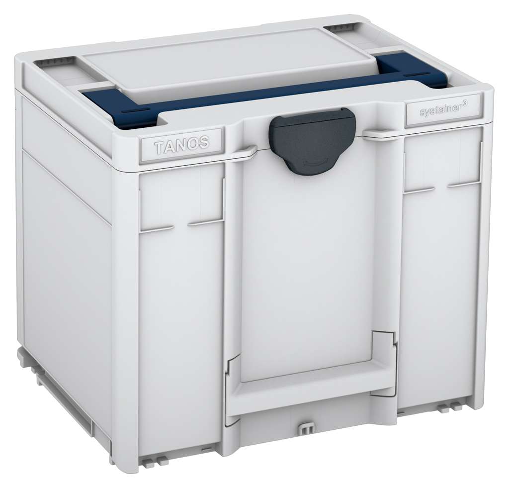 Systainer³ M 337, Light Grey with Sapphire Blue lid handle and Anthracite catches