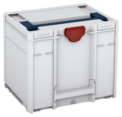 Systainer³ M 337, Light Grey with Sapphire Blue lid handle and Carmine Red catches
