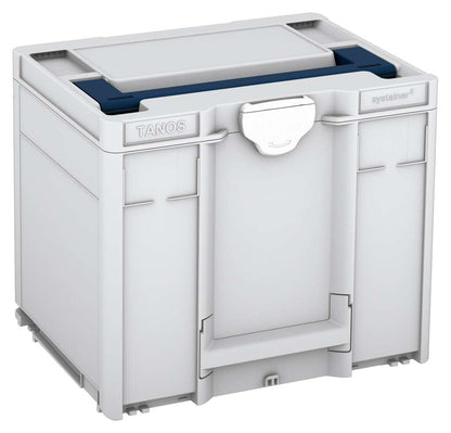 Systainer³ M 337, Light Grey with Sapphire Blue lid handle and White catches