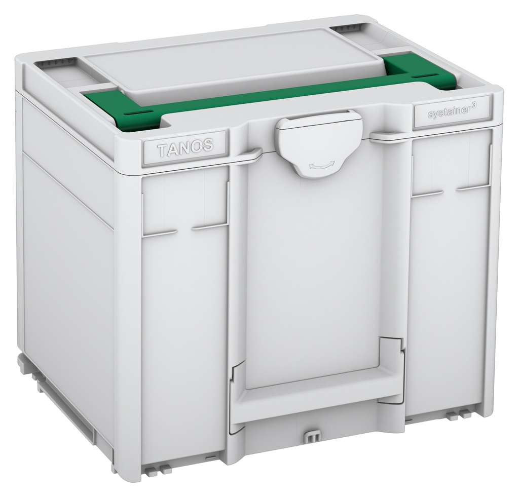 Systainer³ M 337, Light Grey with Signal Green lid handle