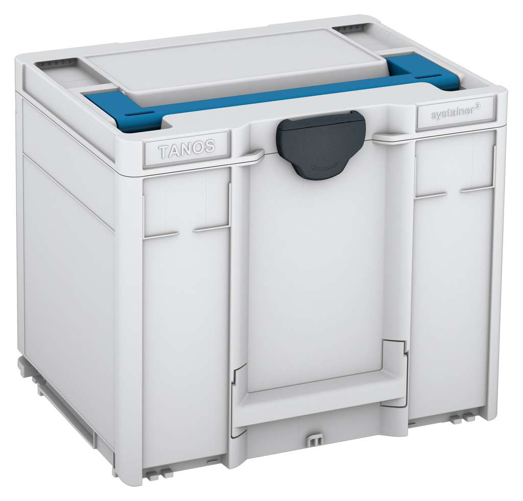 Systainer³ M 337, Light Grey with Sky Blue lid handle and Anthracite catches