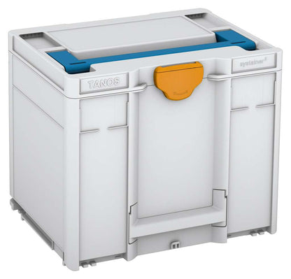 Systainer³ M 337, Light Grey with Sky Blue lid handle and Daffodil Yellow catches