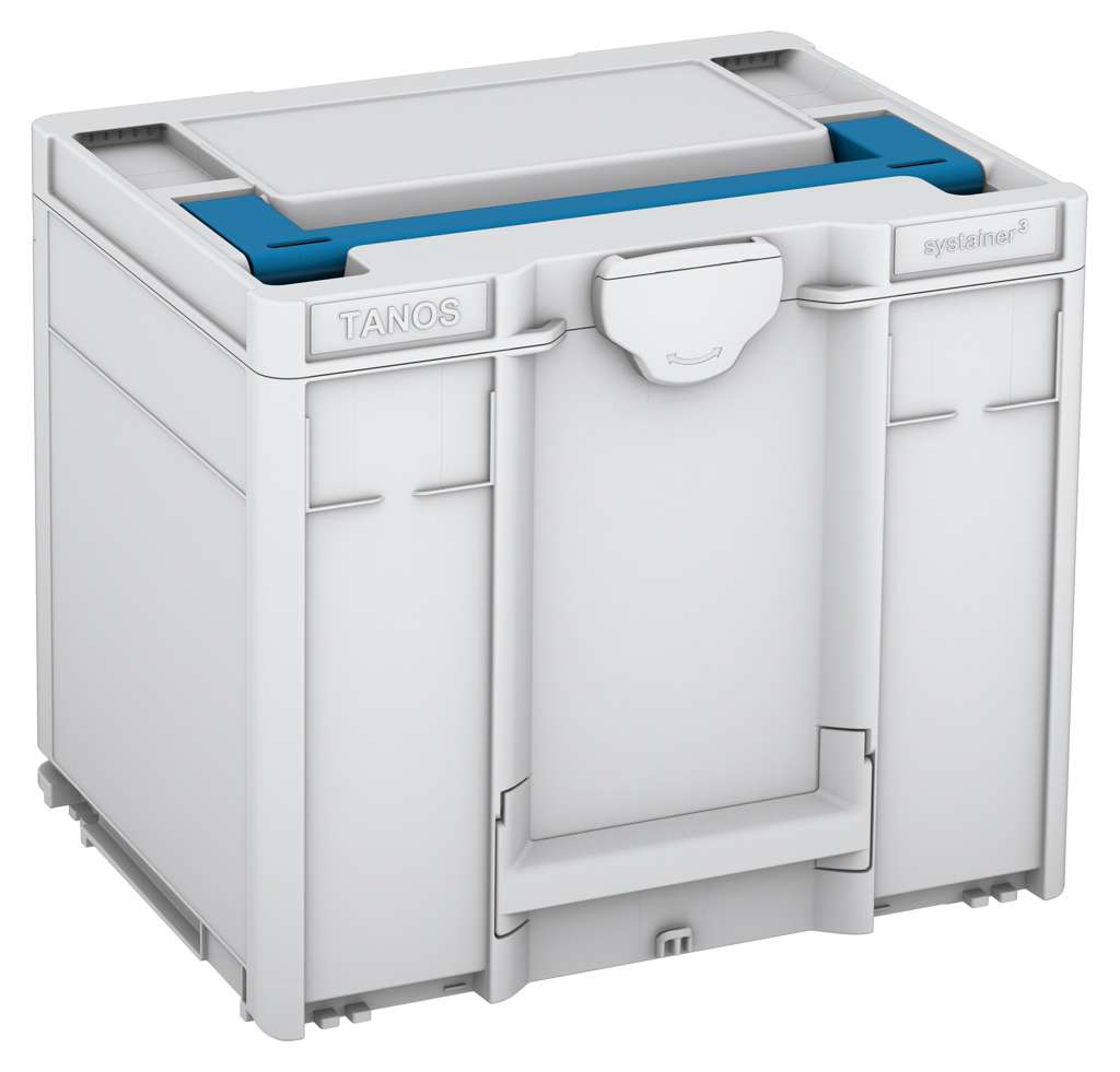 Systainer³ M 337, Light Grey with Sky Blue lid handle