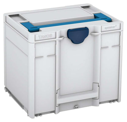 Systainer³ M 337, Light Grey with Sky Blue lid handle and Sapphire Blue catches