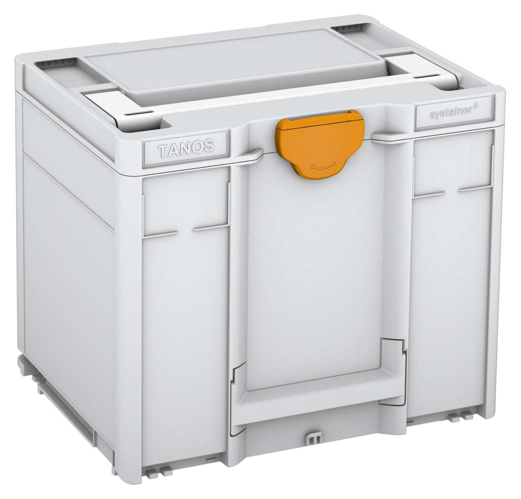 Systainer³ M 337, Light Grey with White lid handle and Daffodil Yellow catches