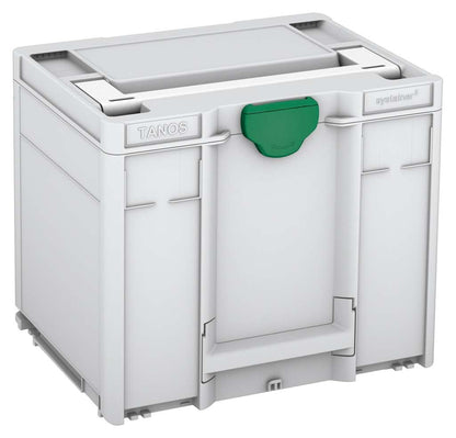 Systainer³ M 337, Light Grey with White lid handle and Signal Green catches