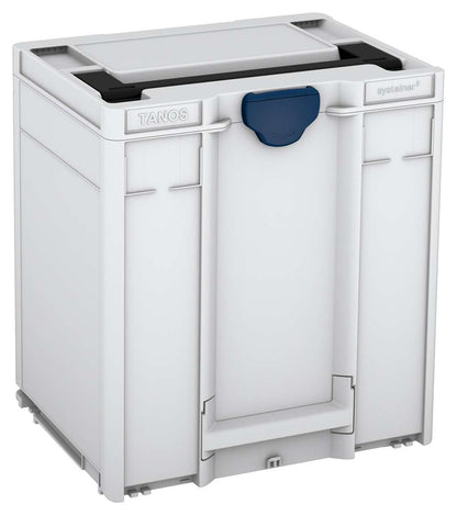 Systainer³ M 437, Light Grey with Black lid handle and Sapphire Blue catches