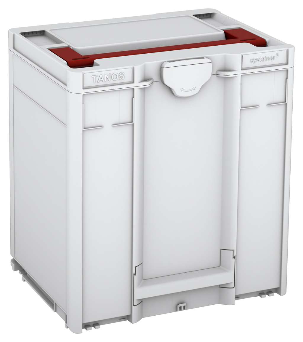 Systainer³ M 437, Light Grey with Carmine Red lid handle