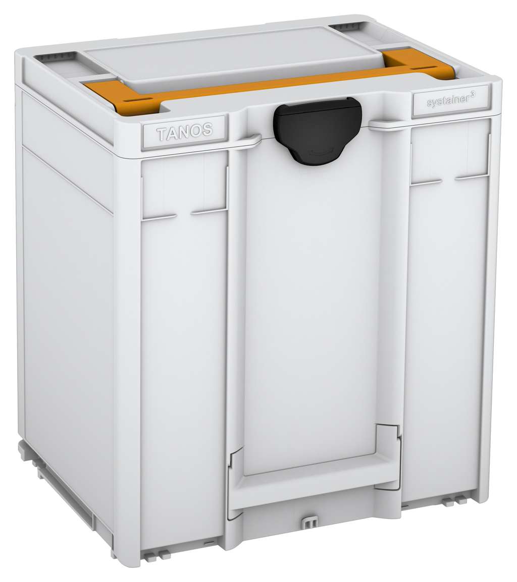 Systainer³ M 437, Light Grey with Daffodil Yellow lid handle and Black catches