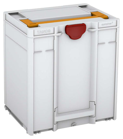 Systainer³ M 437, Light Grey with Daffodil Yellow lid handle and Carmine Red catches