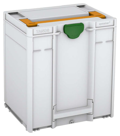 Systainer³ M 437, Light Grey with Daffodil Yellow lid handle and Emerald Green catches