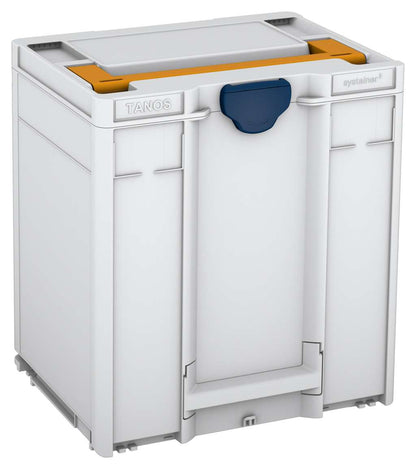 Systainer³ M 437, Light Grey with Daffodil Yellow lid handle and Sapphire Blue catches