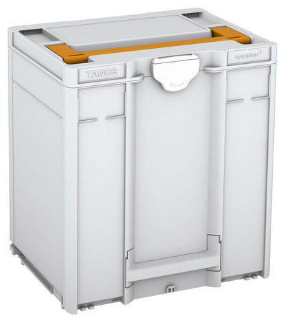 Systainer³ M 437, Light Grey with Daffodil Yellow lid handle and White catches