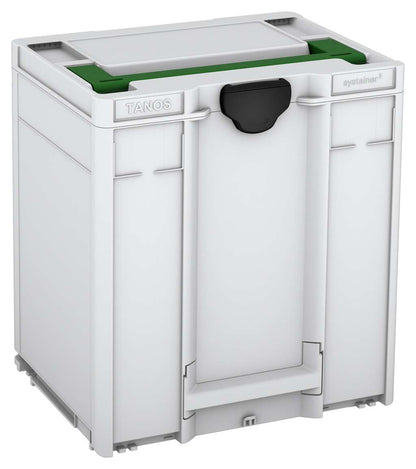 Systainer³ M 437, Light Grey with Emerald Green lid handle and Black catches