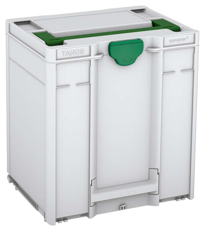 Systainer³ M 437, Light Grey with Emerald Green lid handle and Signal Green catches