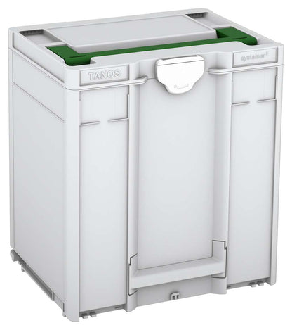 Systainer³ M 437, Light Grey with Emerald Green lid handle and White catches