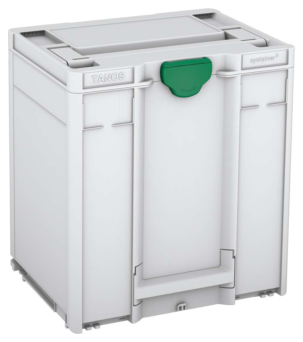 Systainer³ M 437, Light Grey with Signal Green catches