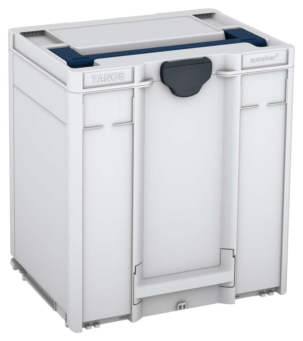 Systainer³ M 437, Light Grey with Sapphire Blue lid handle and Anthracite catches