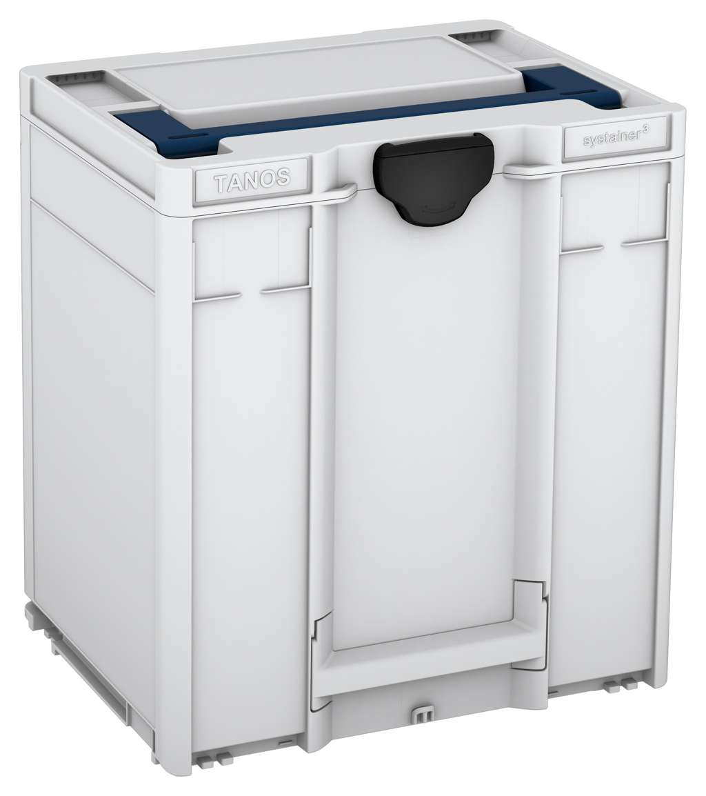 Systainer³ M 437, Light Grey with Sapphire Blue lid handle and Black catches