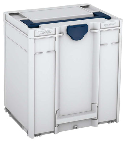 Systainer³ M 437, Light Grey with Sapphire Blue lid handle and Sapphire Blue catches