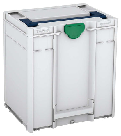 Systainer³ M 437, Light Grey with Sapphire Blue lid handle and Signal Green catches