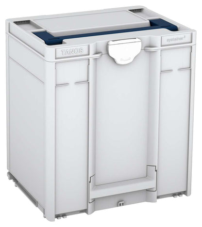 Systainer³ M 437, Light Grey with Sapphire Blue lid handle and White catches