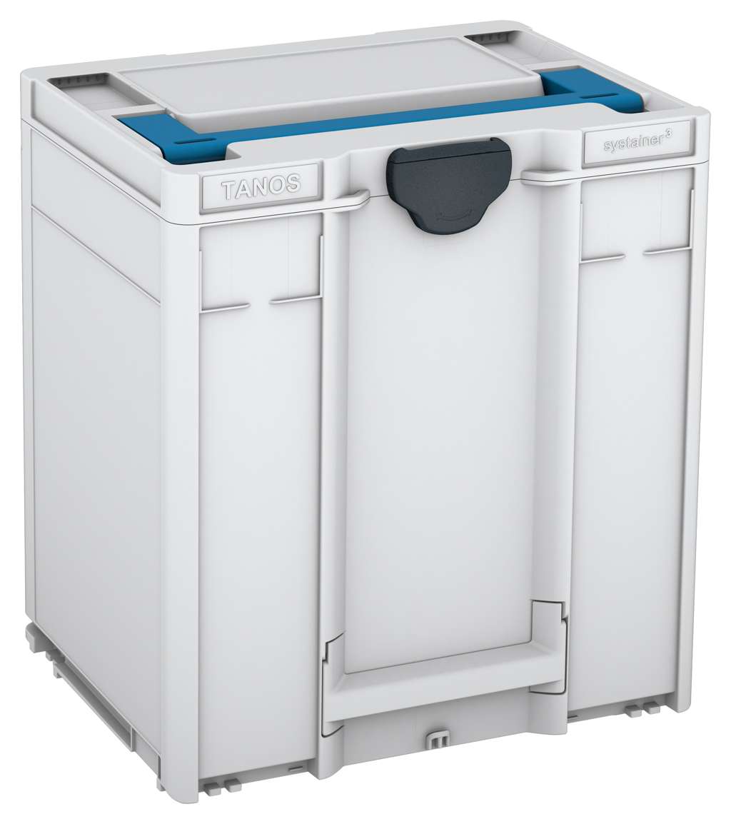 Systainer³ M 437, Light Grey with Sky Blue lid handle and Anthracite catches