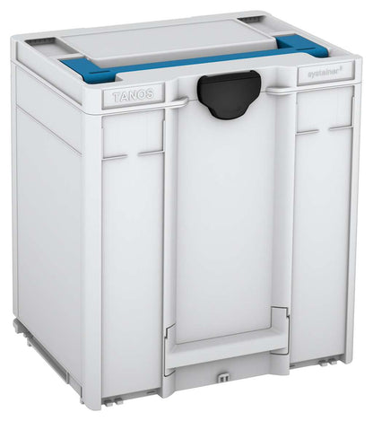 Systainer³ M 437, Light Grey with Sky Blue lid handle and Black catches