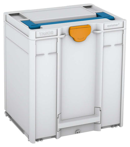 Systainer³ M 437, Light Grey with Sky Blue lid handle and Daffodil Yellow catches