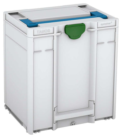 Systainer³ M 437, Light Grey with Sky Blue lid handle and Emerald Green catches