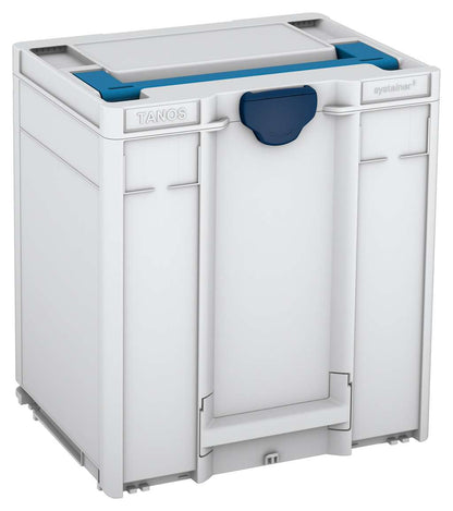 Systainer³ M 437, Light Grey with Sky Blue lid handle and Sapphire Blue catches