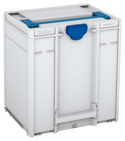 Systainer³ M 437, Light Grey with Sky Blue lid handle and Signal Blue catches