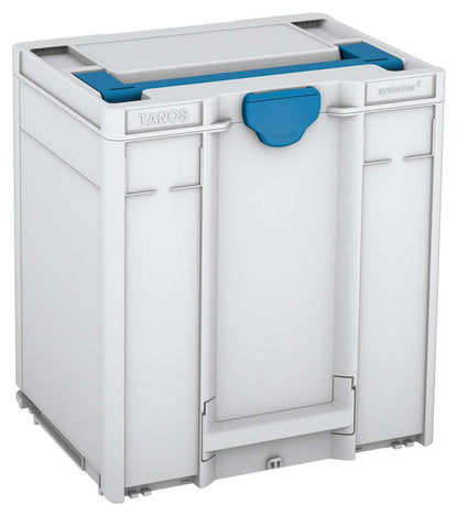Systainer³ M 437, Light Grey with Sky Blue lid handle and Sky Blue catches