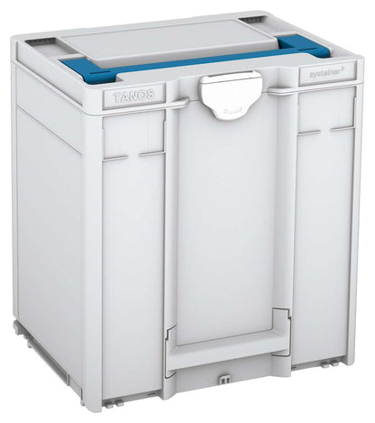 Systainer³ M 437, Light Grey with Sky Blue lid handle and White catches