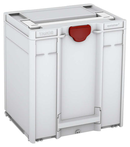 Systainer³ M 437, Light Grey with White lid handle and Carmine Red catches