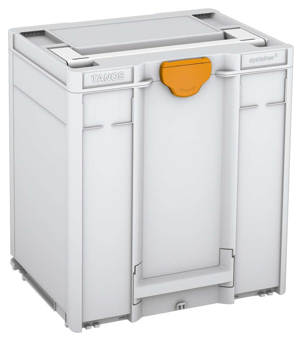Systainer³ M 437, Light Grey with White lid handle and Daffodil Yellow catches