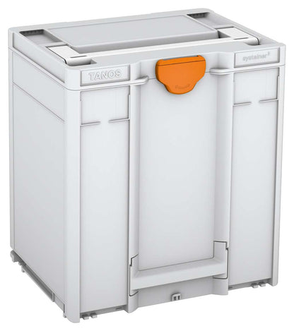 Systainer³ M 437, Light Grey with White lid handle and Deep Orange catches